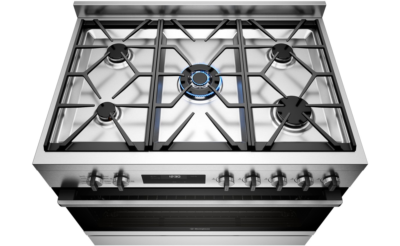 Westinghouse 90cm Dual Fuel Freestanding Cooker WFE9515SD