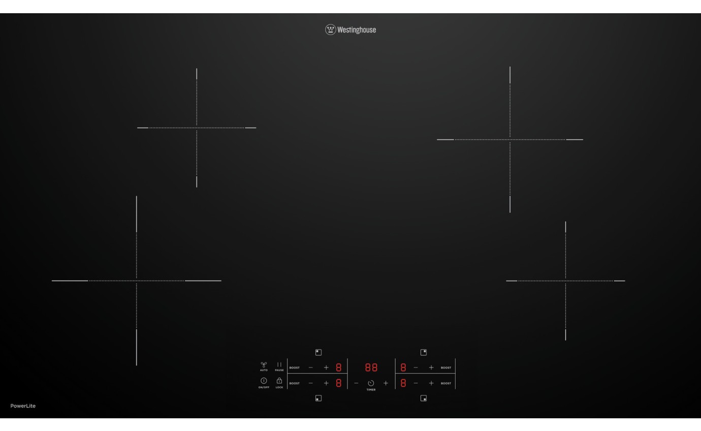 Westinghouse 90cm PowerLite Induction Cooktop WHI942BE
