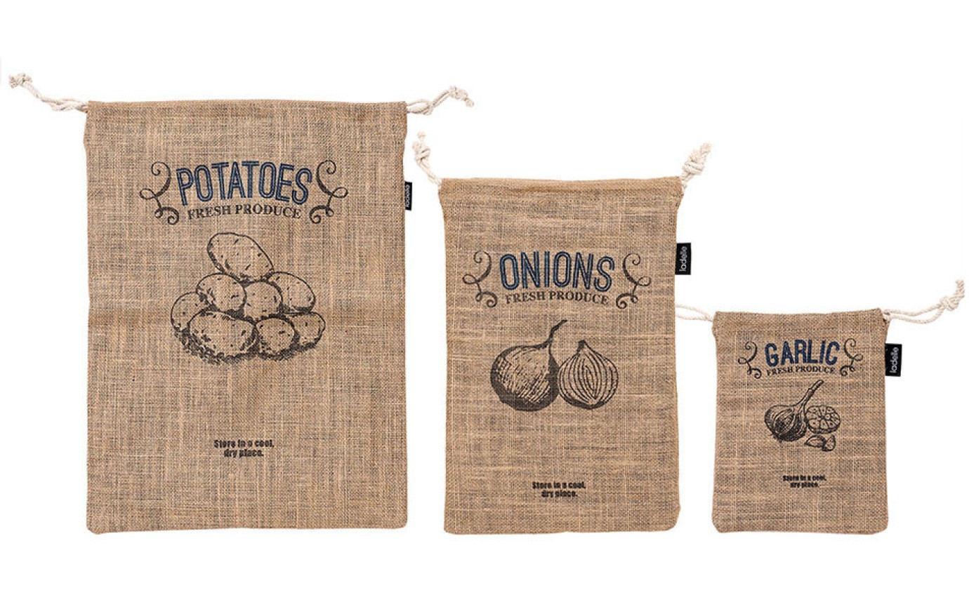 Ladelle 3 Pack Jute Bags 16008