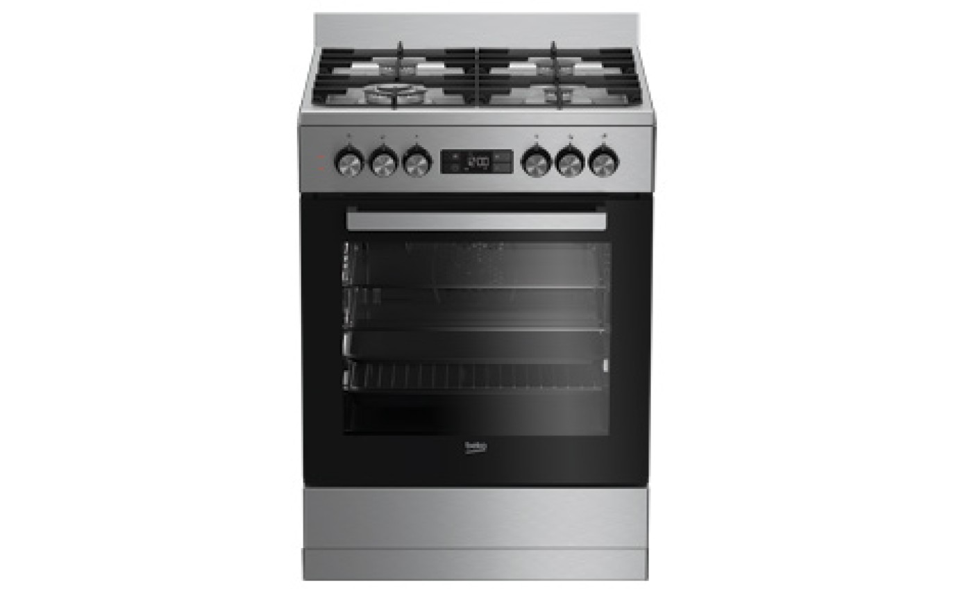 Beko 60cm Dual Fuel Upright Cooker BFC60GMX