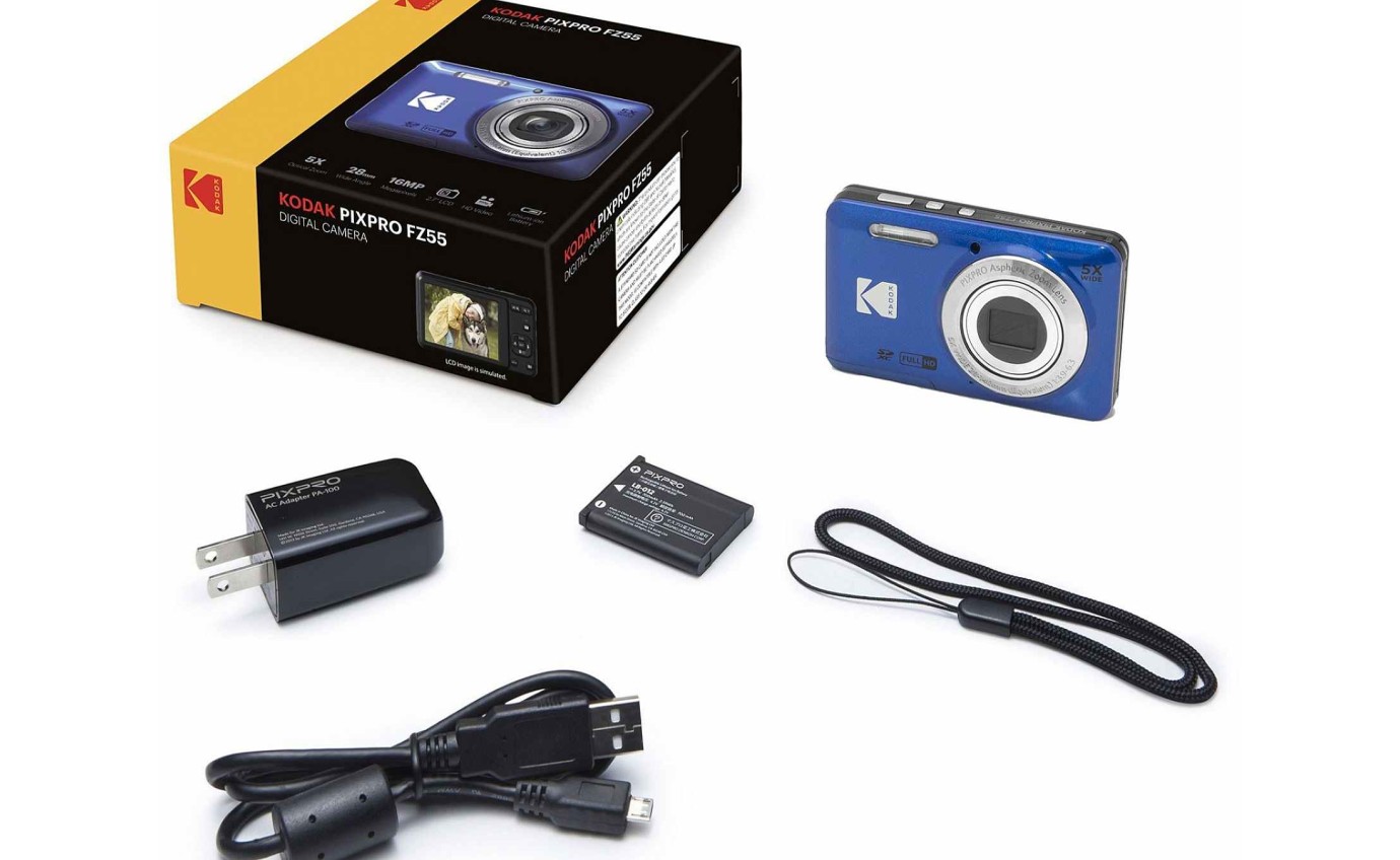 Kodak Pixpro FZ55 Digital Compact Camera (Blue) FZ55BL