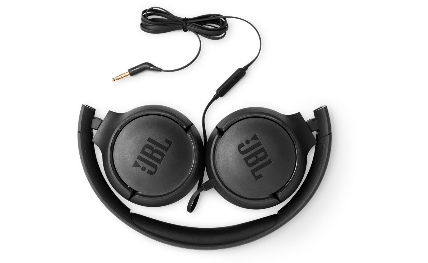 JBL Tune 500 Wired On-Ear Headphones JBLT500BLK