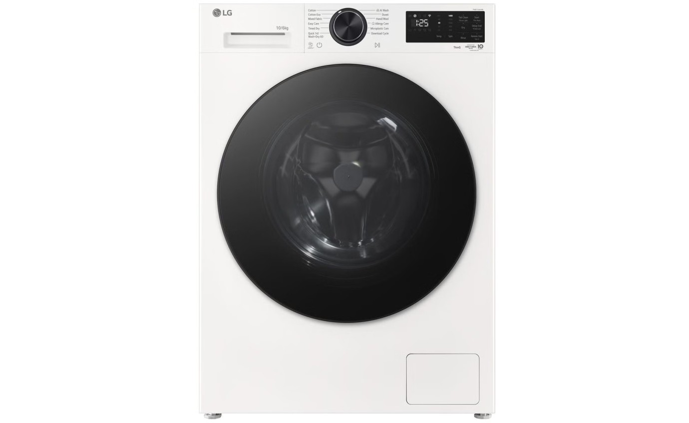 LG 10/6kg Series 3 AI Front Load Wash and Dry Combo (White) WXC31410W