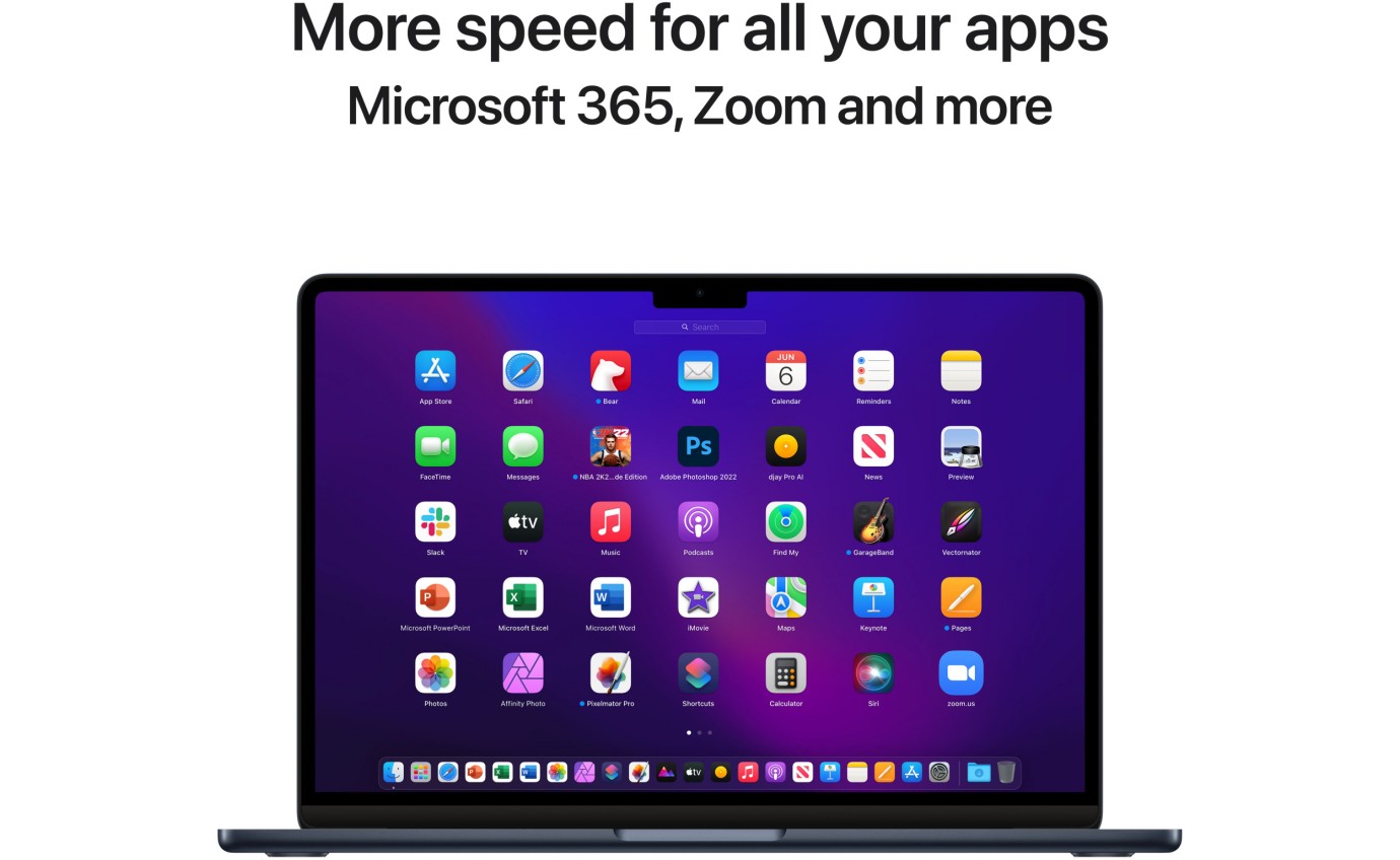 Apple MacBook Air 13-inch M2 Chip 16GB RAM 256GB (Midnight) MC7X4XA