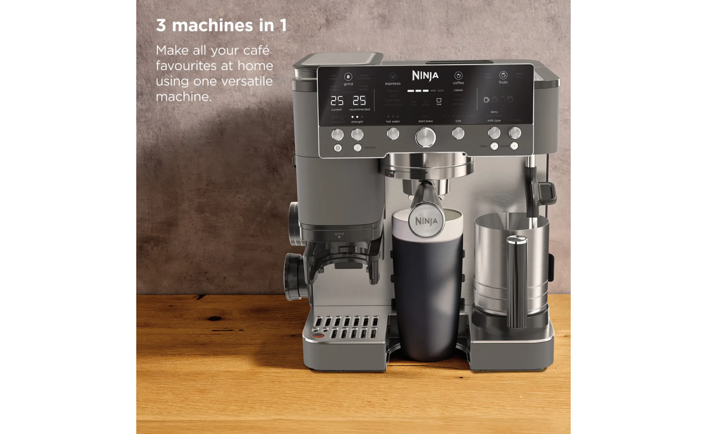 Ninja Luxe Cafe&trade; Premier Espresso Machine (Gunmetal) ES601GM