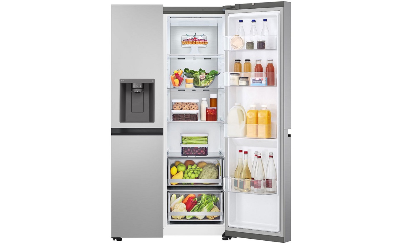 LG 635L Side by Side Fridge (Stainless Steel) GSL600PL