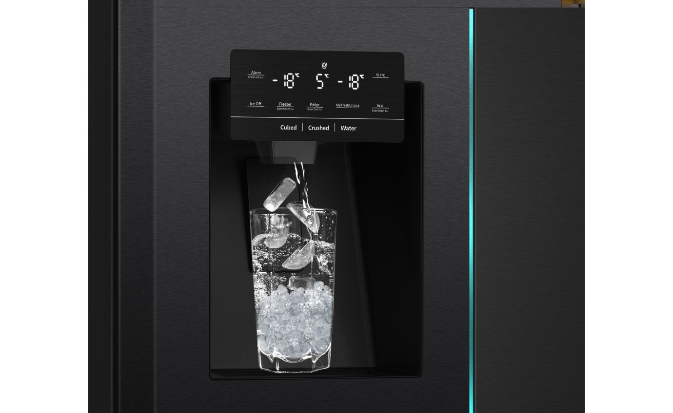 Hisense 585L French Door Refrigerator (Dark Stainless Steel) HRCD586TBWB