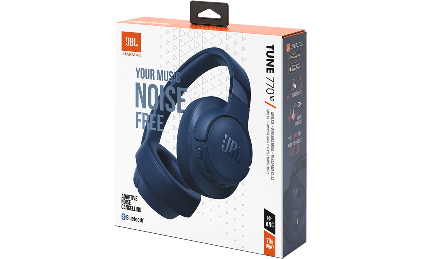 JBL Tune 770NC Noise Cancelling Headphones (Blue) JBLT770NCBLU
