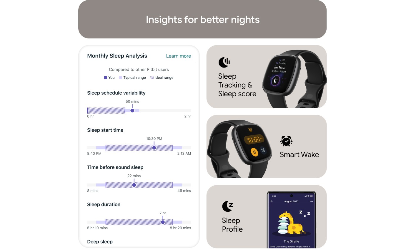 Fitbit Versa 4 Smartwatch (Black/Graphite) FB523BKBKFRCJK