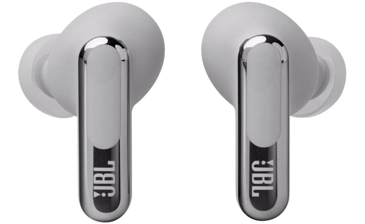 JBL Live Beam 3 TWS Noise Cancelling In-Ear Headphones (Silver) JBLLIVEBEAM3SIL
