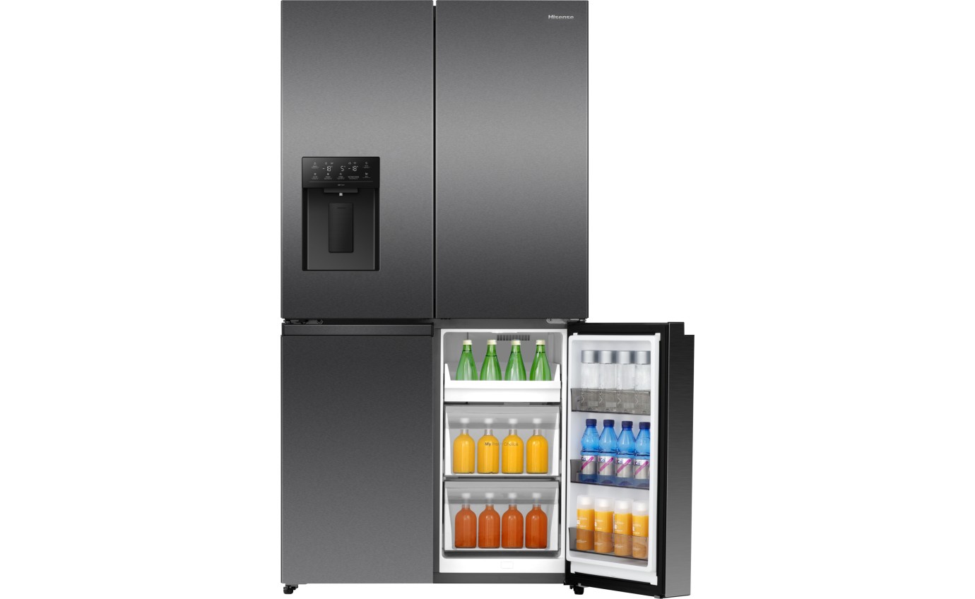 Hisense 640L PureFlex French Door Fridge (Dark Stainless Steel) HRCD640TBW