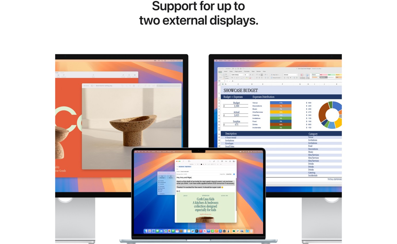 Apple MacBook Air 15-inch M4 Chip 16GB RAM 512GB (Starlight) MW1K3XA