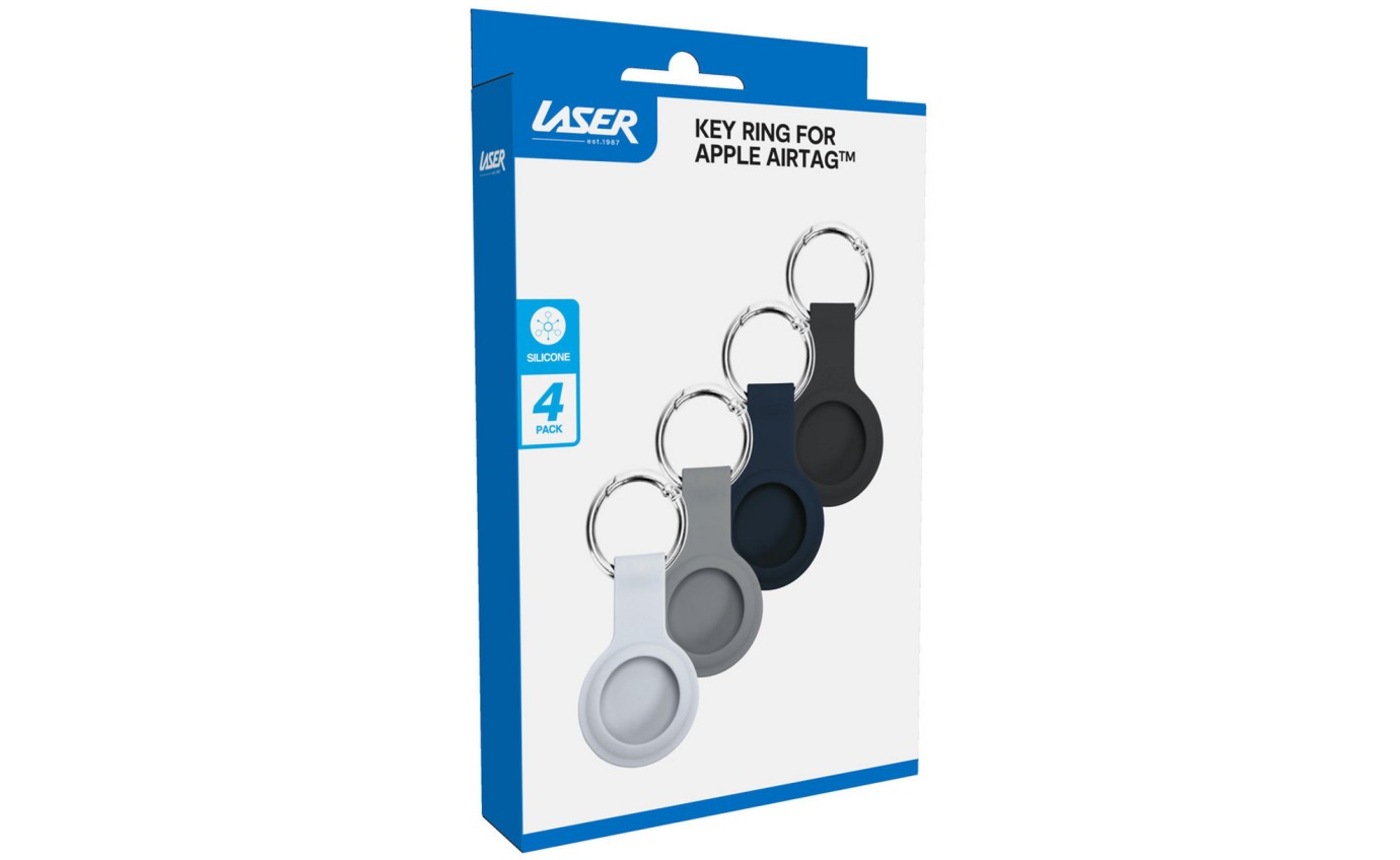 Laser Silicone AirTag Key Ring Case (4 Pack) AOAT4P1378