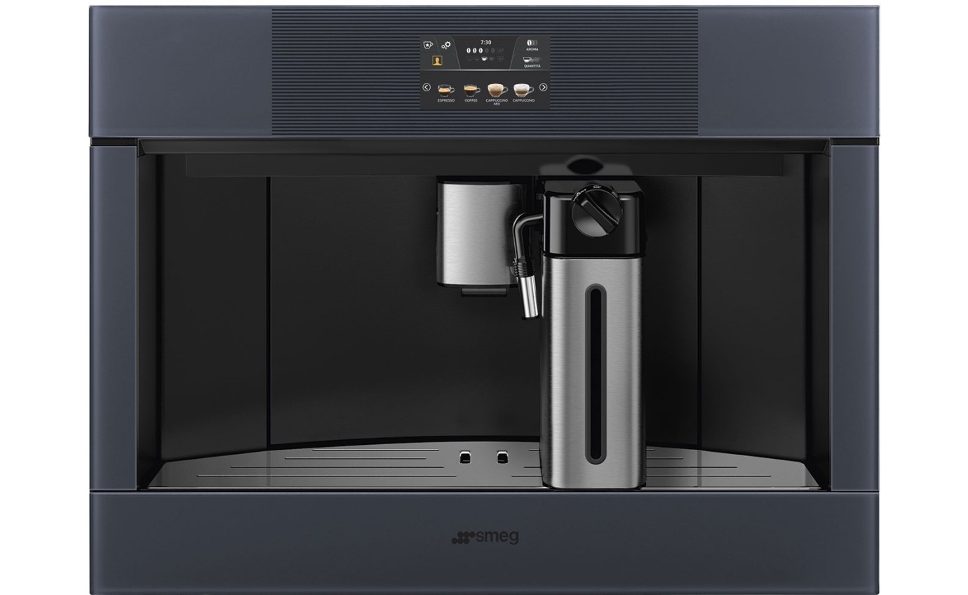 Smeg 45cm Linea Built-in Coffee Machine (Neptune Grey) CMS4104G