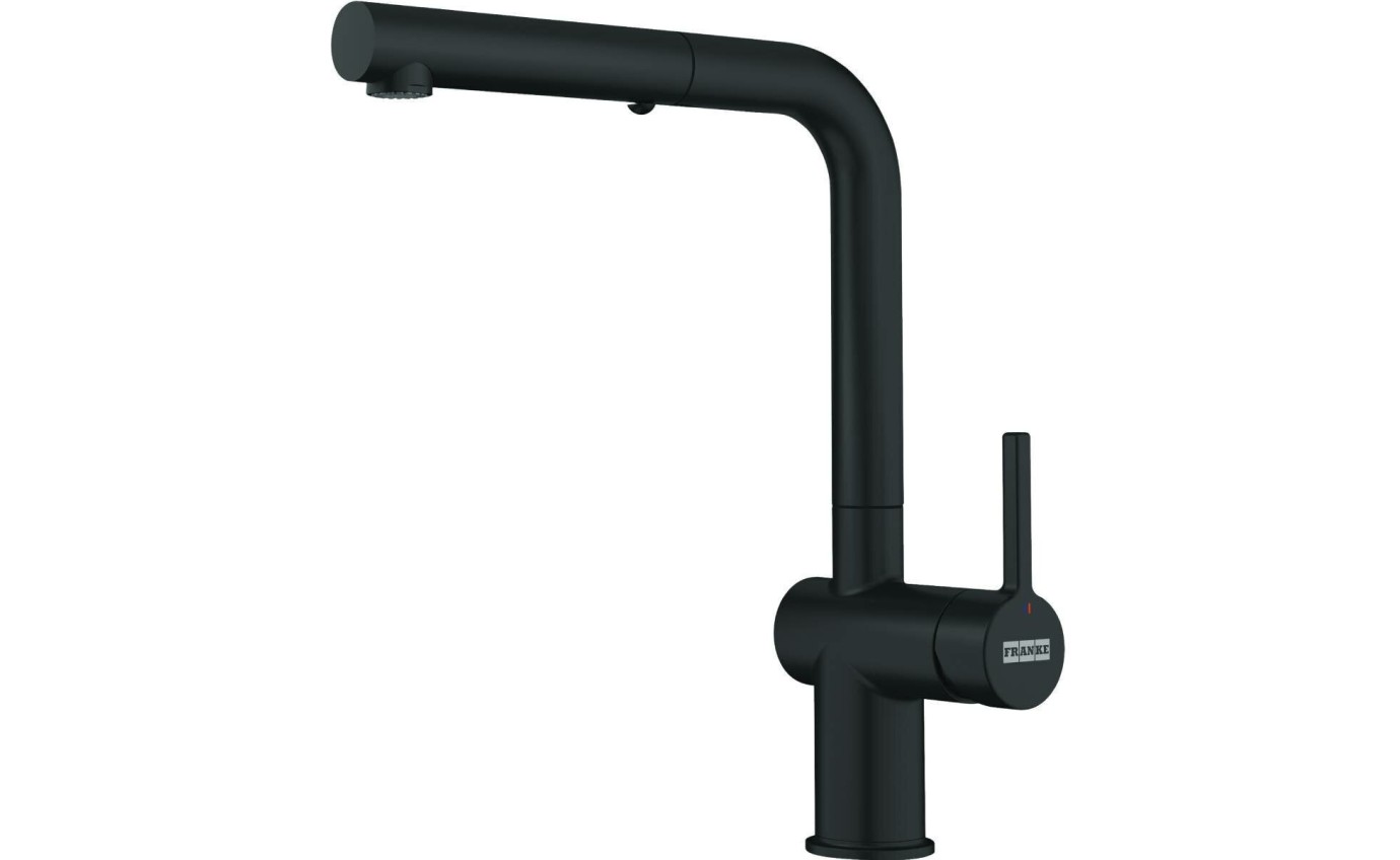 Franke Maris Double Bowl Sink and Pull-out Tap (Matte Black) MRG620MBTA7721B