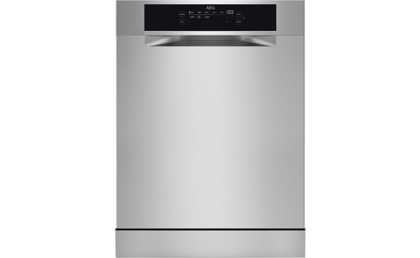 AEG 60cm Built-Under Dishwasher with ComfortLift (Stainless Steel) FFE93800PM