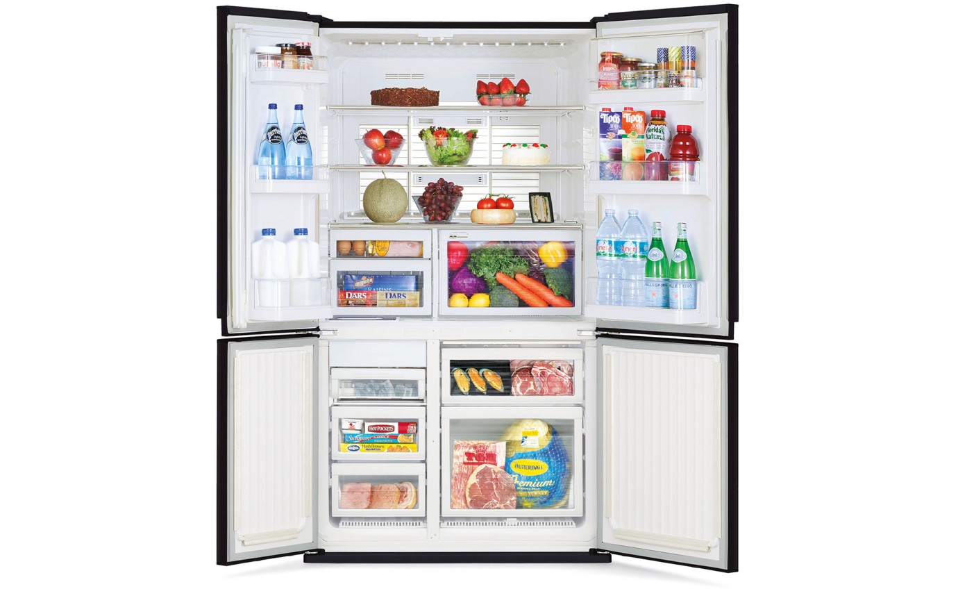 Mitsubishi 580L French Door Fridge (Brilliant Black) MRLA580ERGBKA