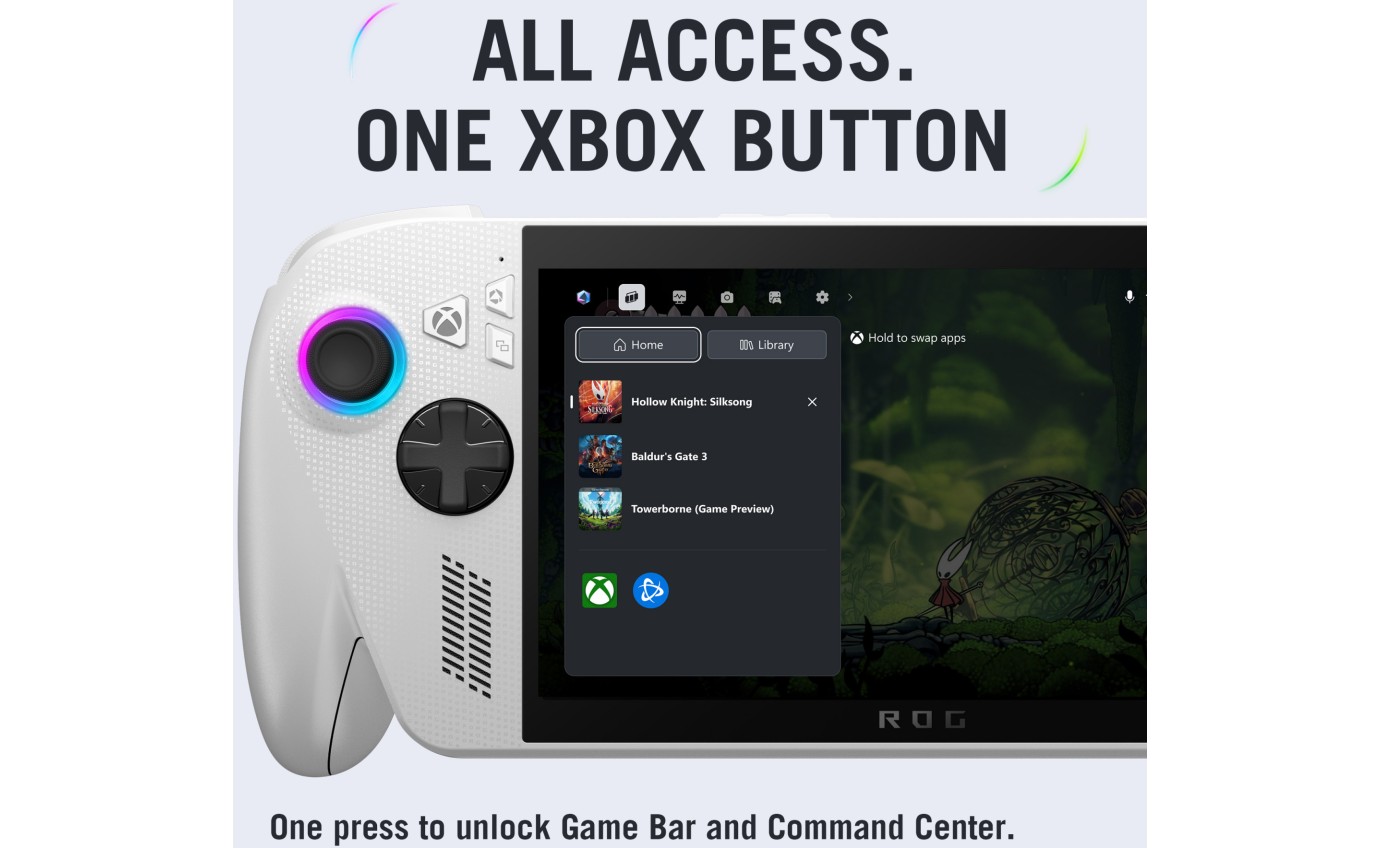 ASUS ROG Xbox Ally Gaming Handheld 7&Prime; FHD 120Hz Ryzen Z2 A 16GB RAM 512GB RC73YANH002W