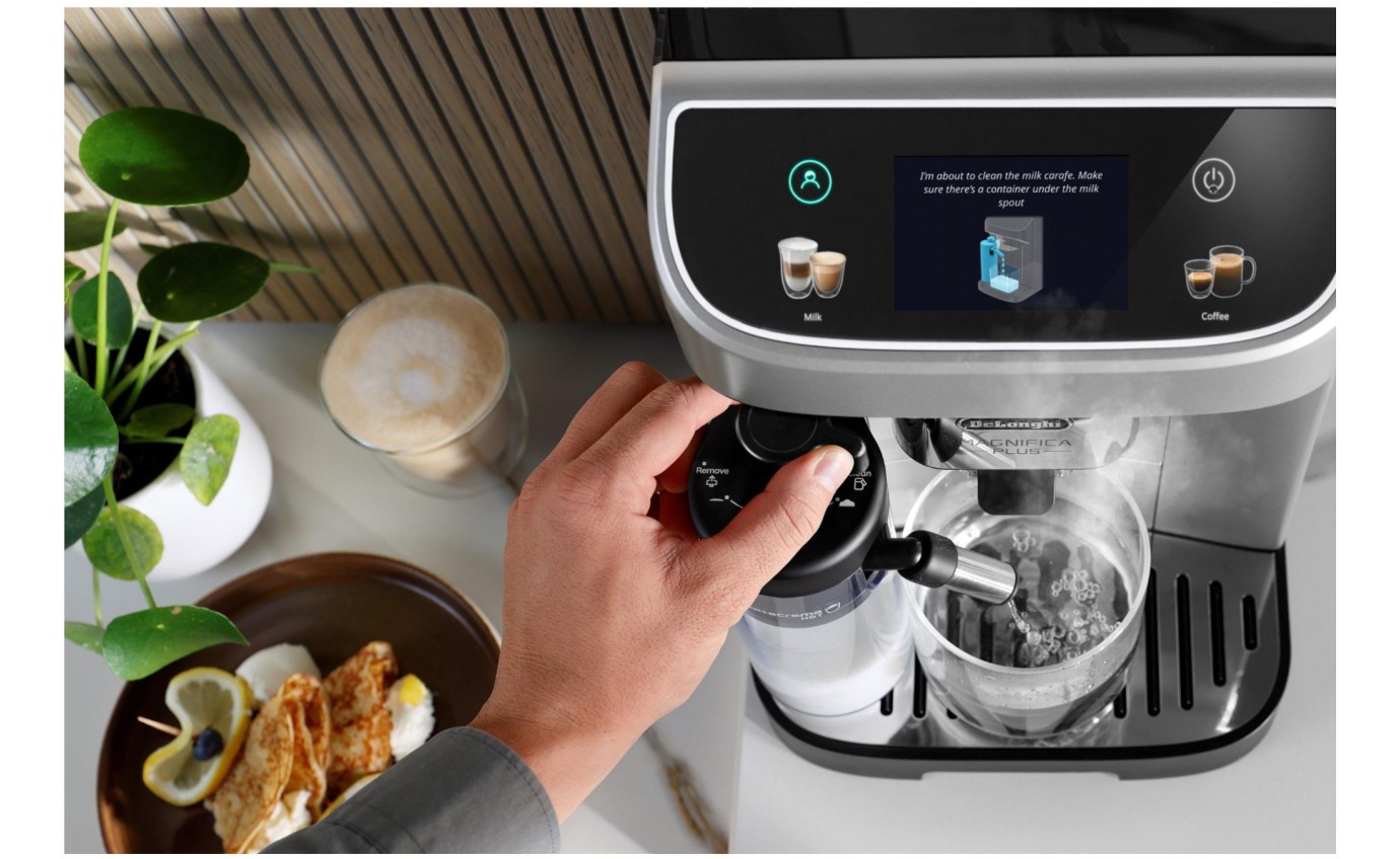 DeLonghi Magnifica Plus Automatic Coffee Machine (Silver Black) ECAM32070SB