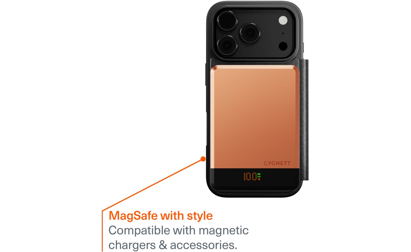 Cygnett MagWallet Magnetic Leather Wallet Case for iPhone 17 Pro Max (Black) 11901340997