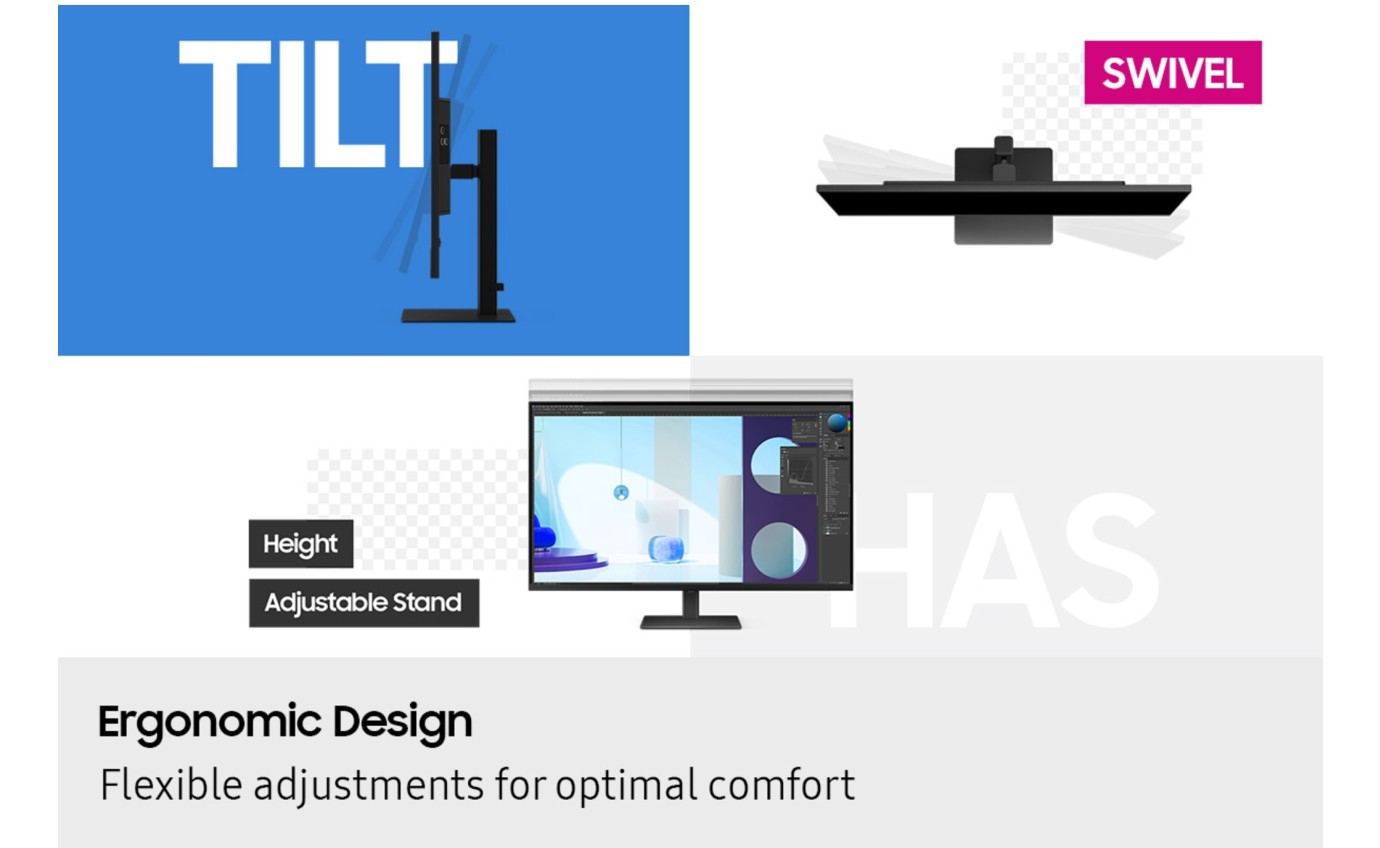 Samsung 37 inch ViewFinity S80D 4K UHD Monitor LS37D802EAEXXY