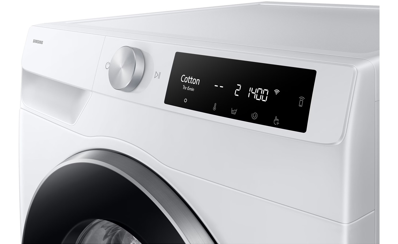 Samsung 9kg Smart Front Load Washing Machine (White) WW90DG6U34LE