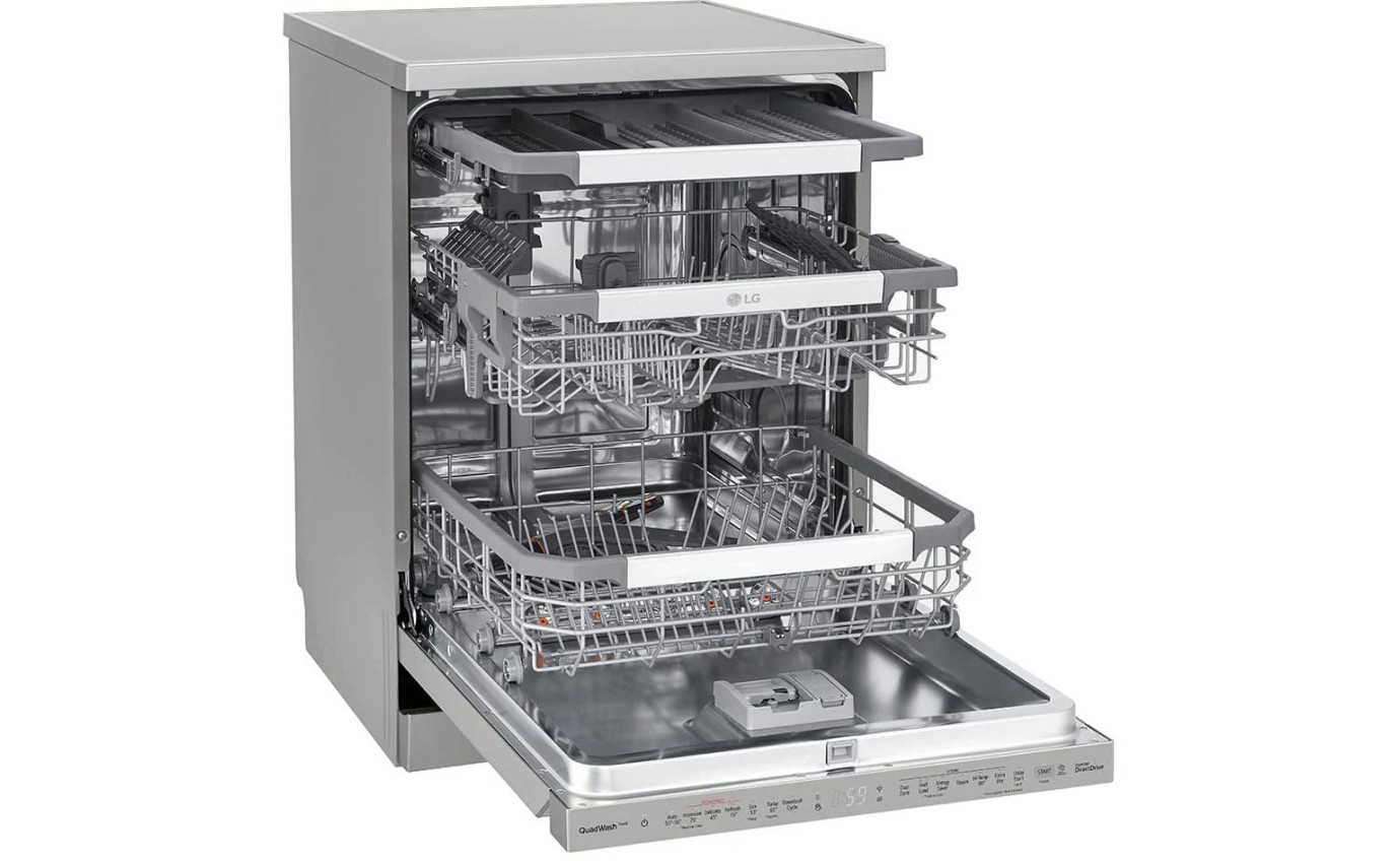 LG 60cm Freestanding Dishwasher (Platinum Steel) XD3A25PS