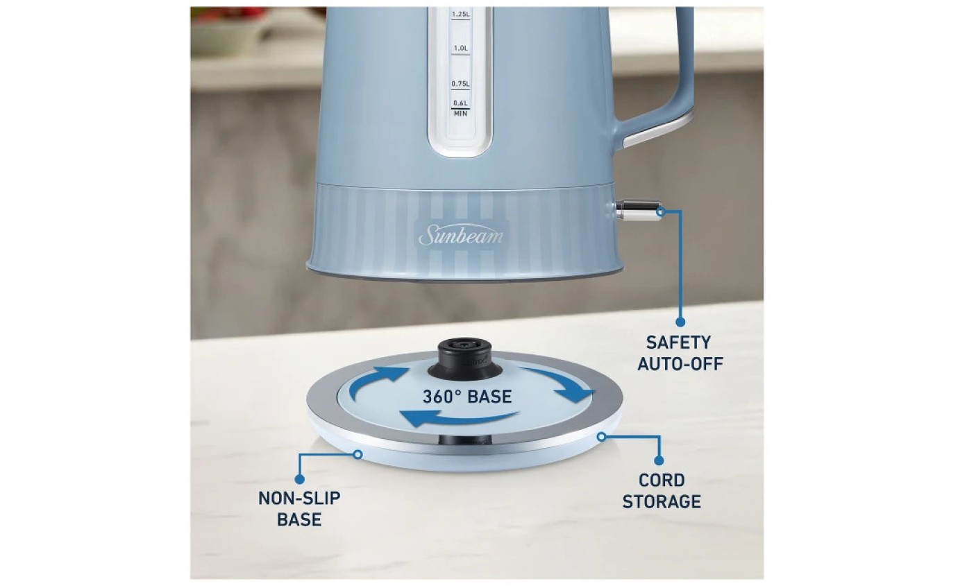 Sunbeam French Riviera Collection 1.7L Kettle (Morning Haze) KEM8107BL