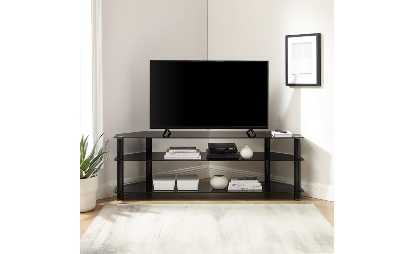 Tauris ACE 1500mm Tempered Glass & Steel Entertainment Unit ACE1500