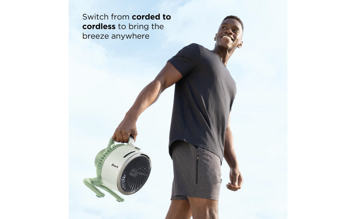 Shark FlexBreeze HydroGo Misting Portable Fan (Honey Dew) FA052QGN
