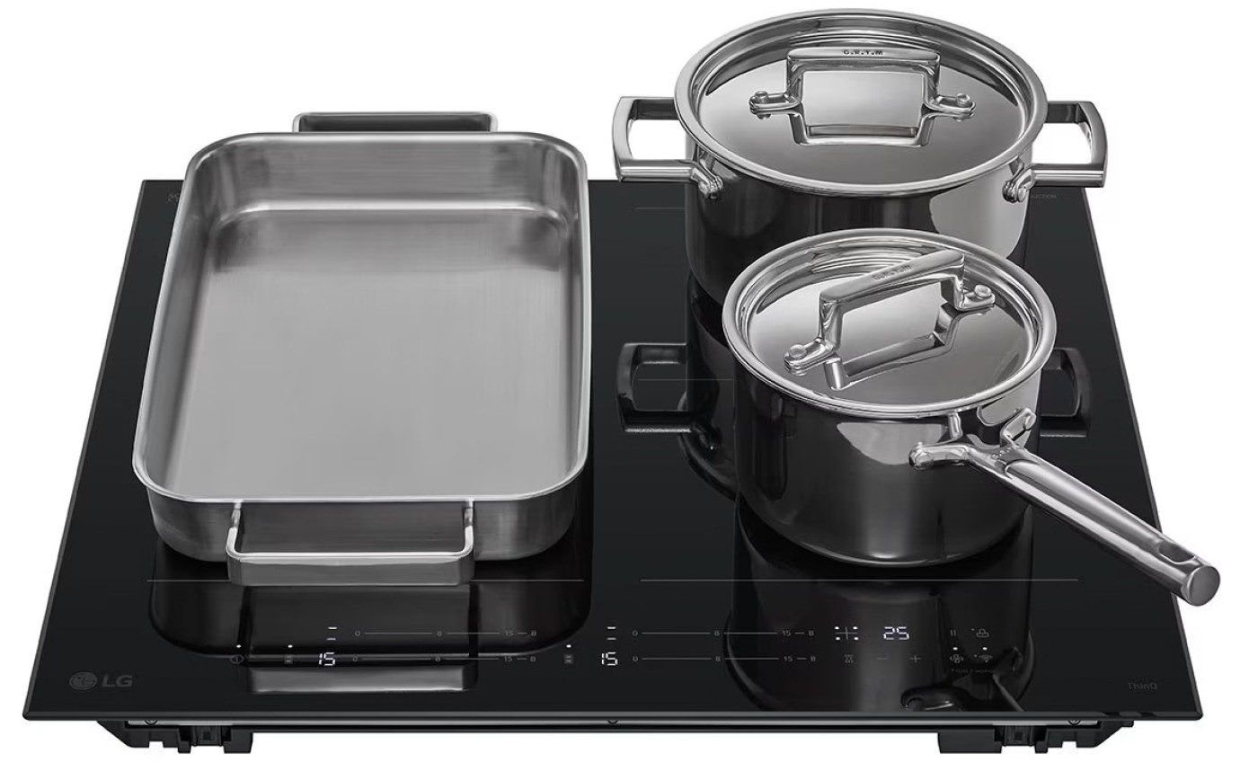 LG 60cm 4 Zone Induction Cooktop BCI607B4BG