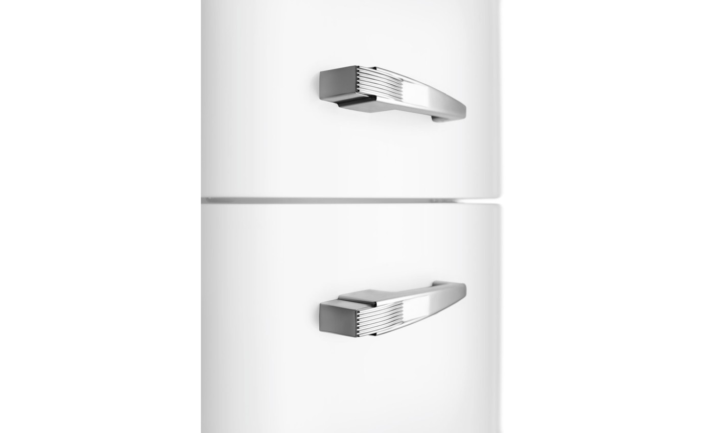 Smeg 331L 50s Style Retro Bottom Mount Fridge (White) FAB32RWH5AU