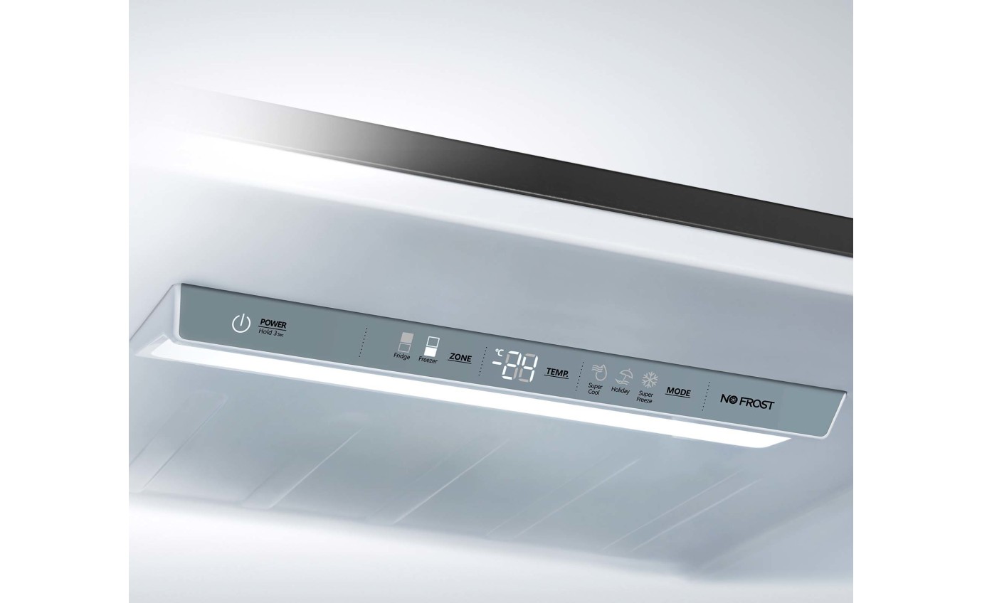 Hisense 417L PureFlat Eco Vision Bottom Mount Fridge (Black Steel) HRBM418E