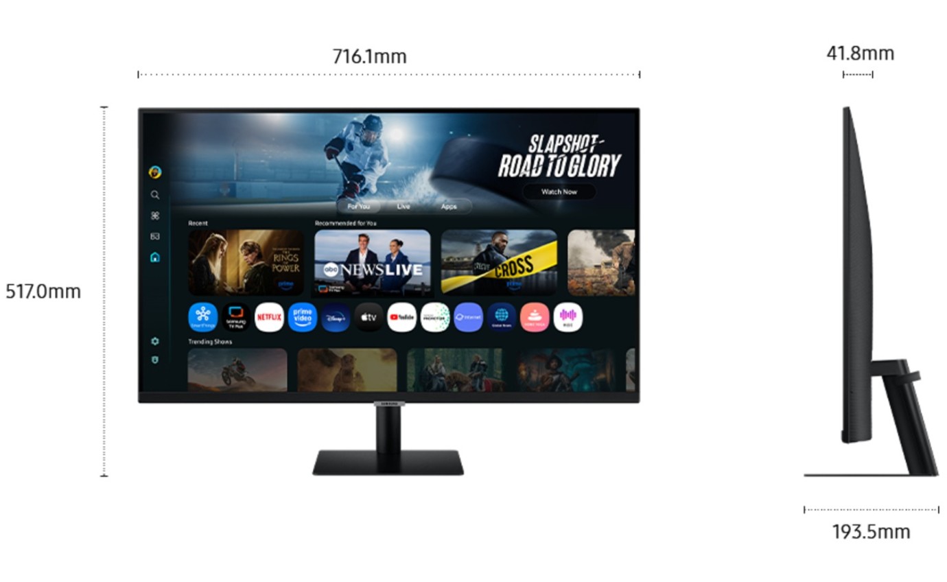 Samsung 32 inch M7 M70F 4K Smart Monitor with Remote LS32FM700UEXXY