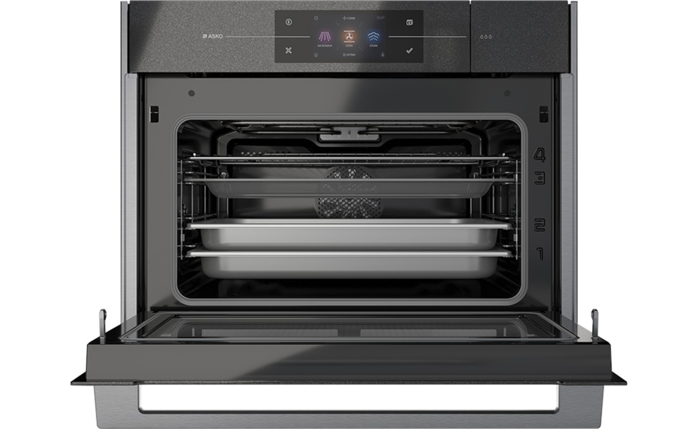 ASKO 45cm Compact Combi Steam Oven (Pearl Black) OCSM8478G