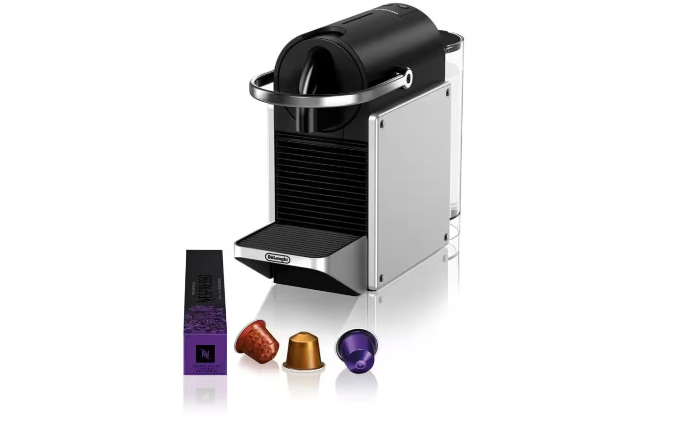 DeLonghi Pixie Nespresso Capsule Coffee Machine with Aeroccino3 EN127SAE