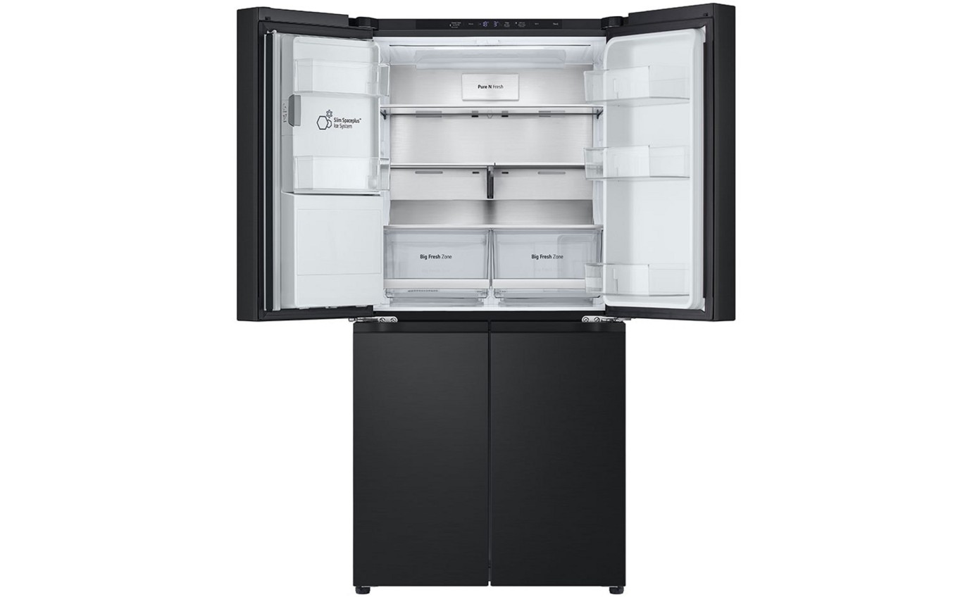LG 506L Slim French Door Fridge (Matte Black) GFL500MBL