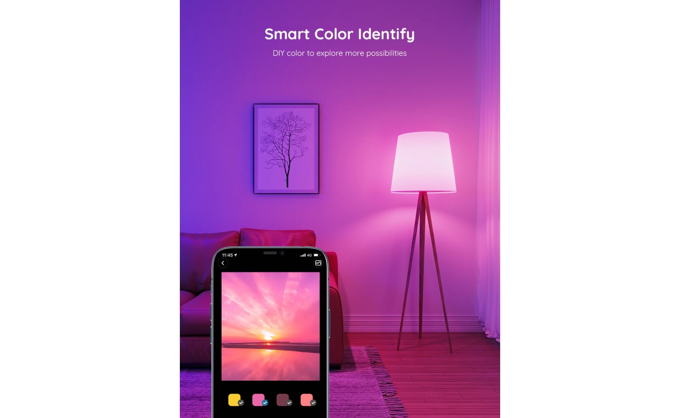 Govee Wi-Fi & Bluetooth Smart Light Bulb E27 (Matter Compatible) H6004E01