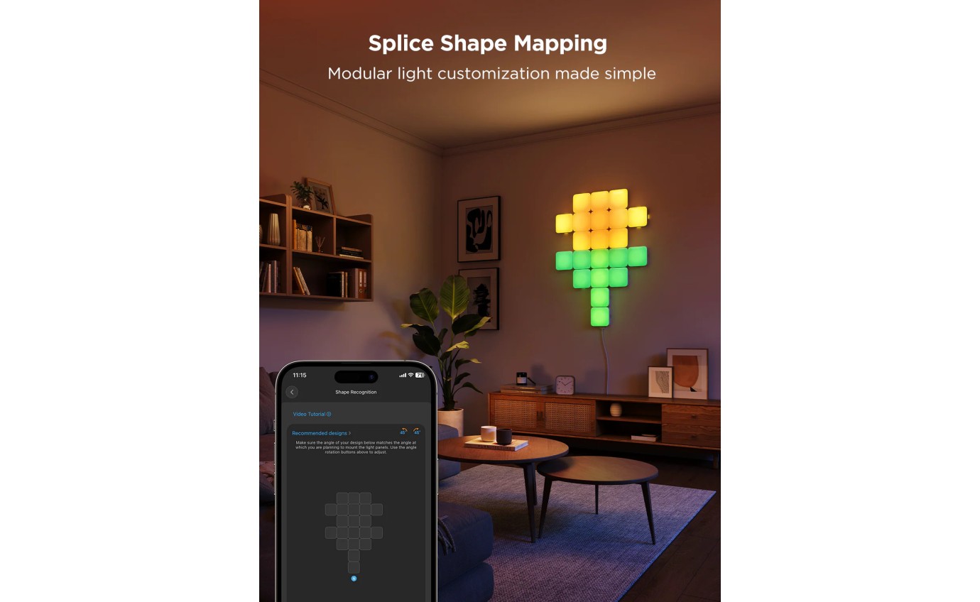 Govee Mini Panel Lights - 6 Piece Expansion Pack A6069E03