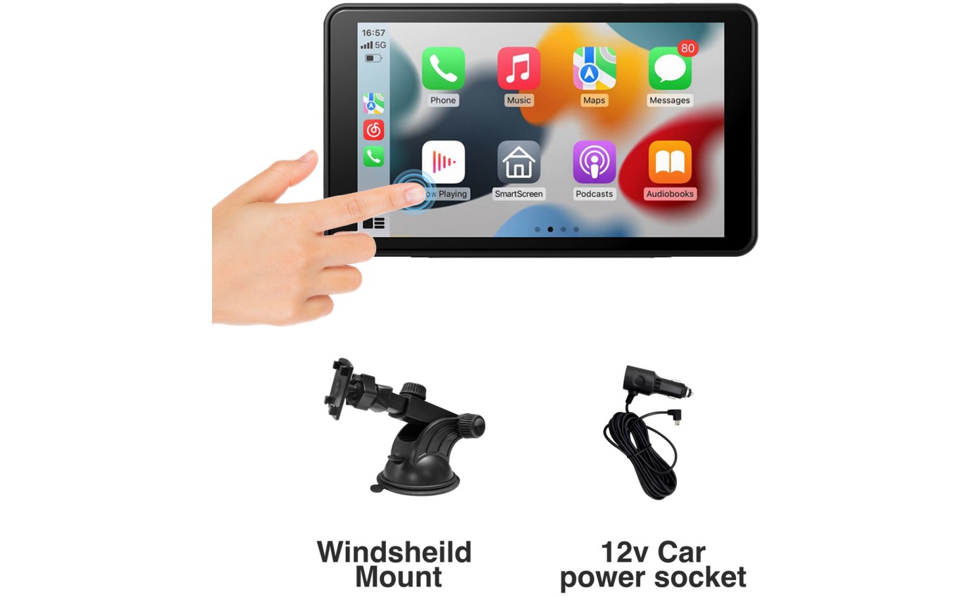 Laser 7 inch Portable CarPlay Android Auto Touchscreen NAVC7CP931