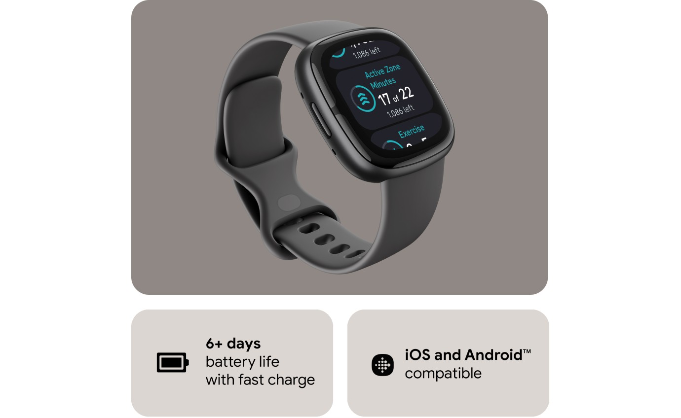 Fitbit Sense 2 Smartwatch (Graphite) FB521BKGBFRCJK