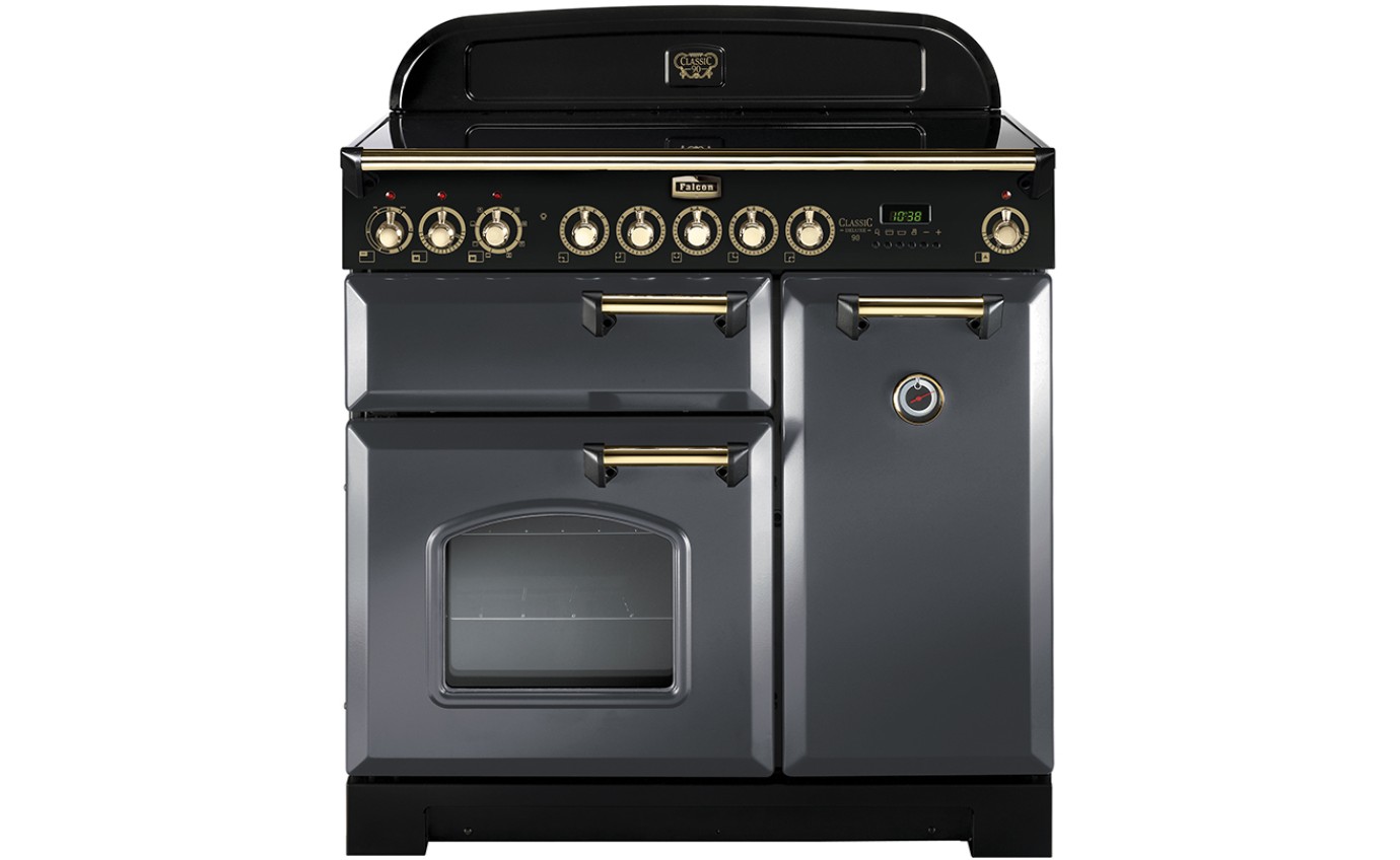 Falcon 90cm Classic Deluxe Induction Cooker (Slate/Brass) CDL90EISLBR