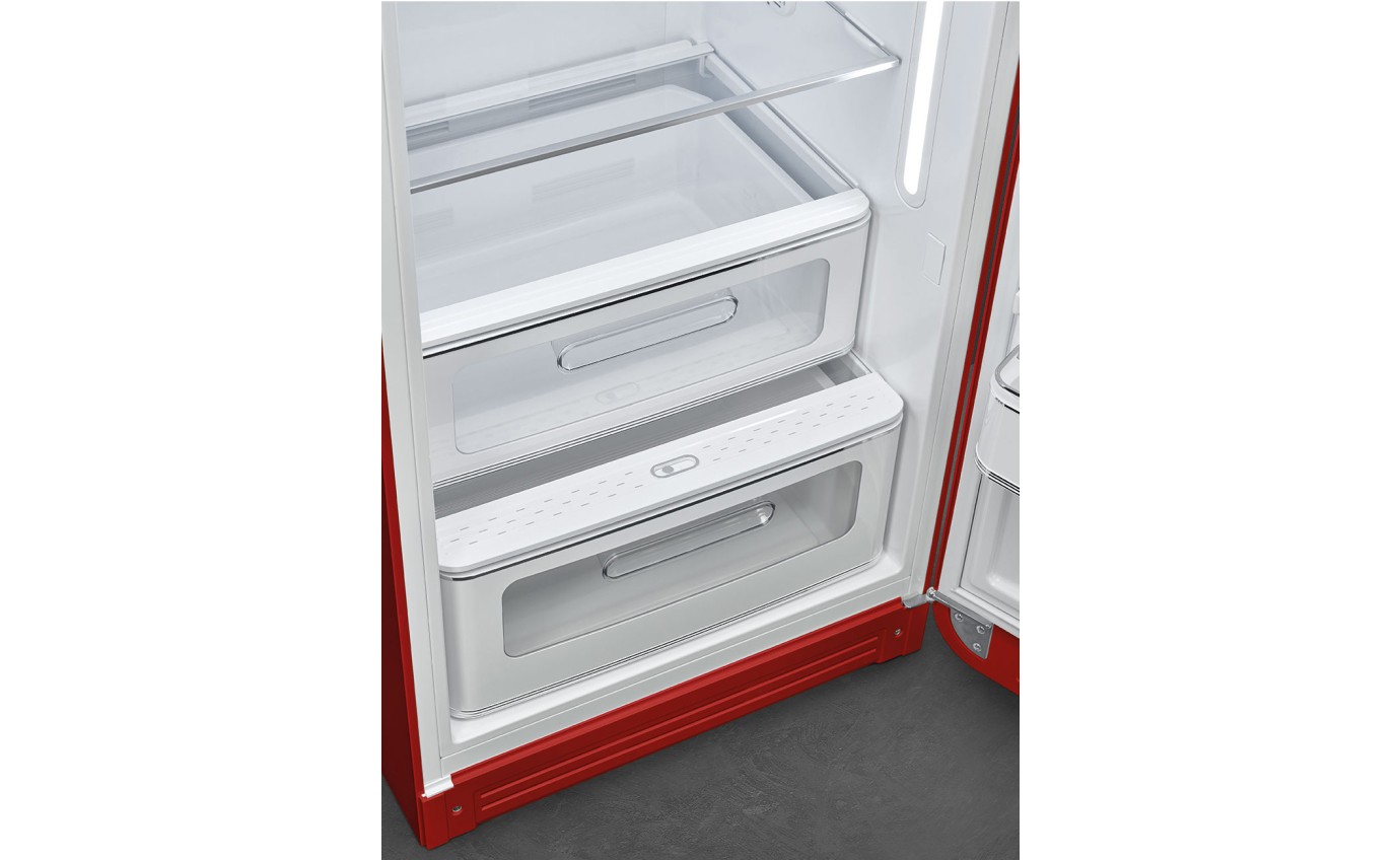 Smeg 270L 50s Style Retro Single Door Fridge (Red) FAB28RRD5AU