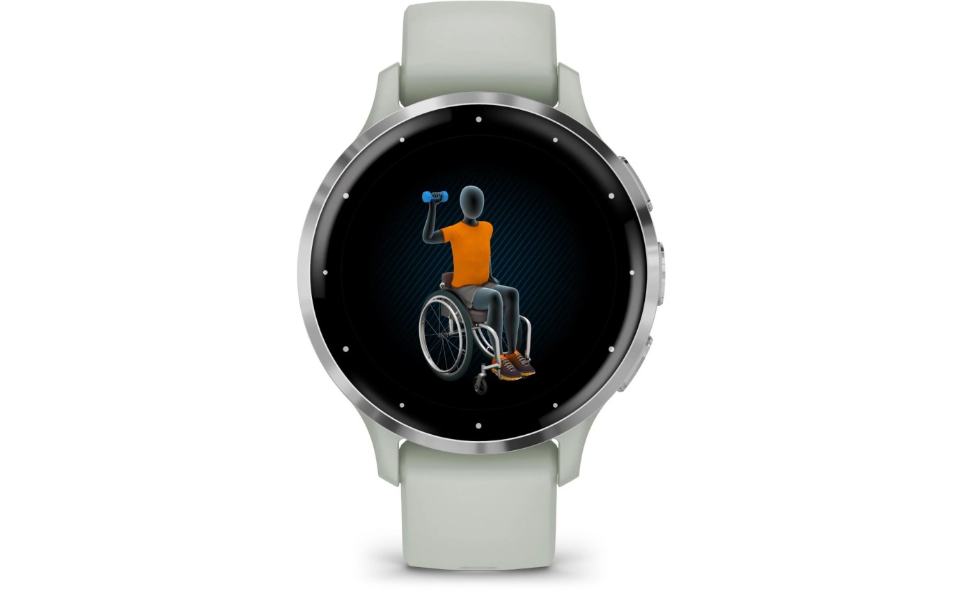 Garmin Venu&reg; 3S Smartwatch (Silver/Sage Grey) 0100278501