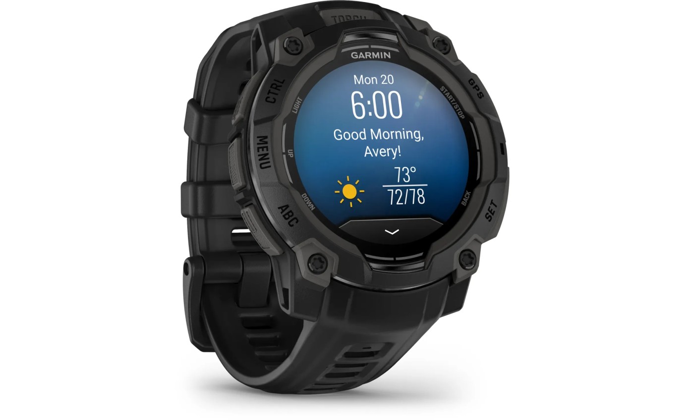 Garmin Instinct 3 45mm AMOLED Smart Watch (Black) 0100293600