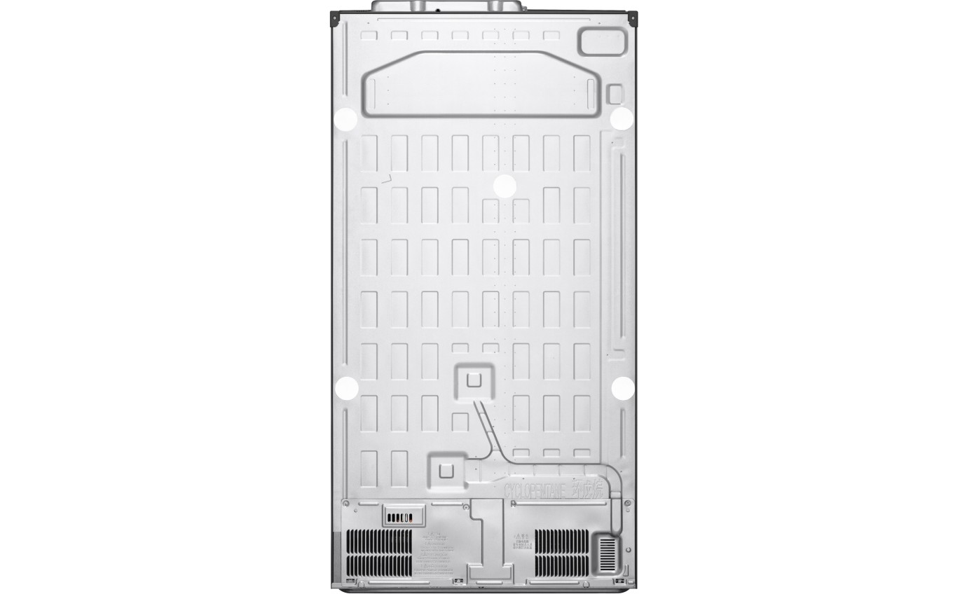 LG 635L InstaView Side By Side Fridge (Matte Black) GSV600MBLC