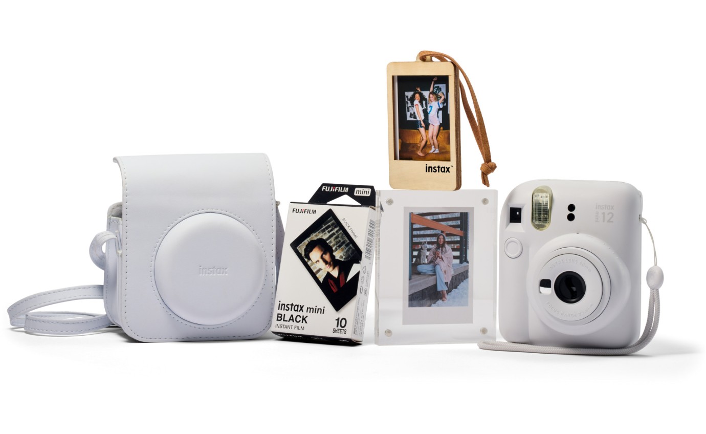 Fujifilm Instax mini 12 Memory Maker Bundle (Clay White) 88424