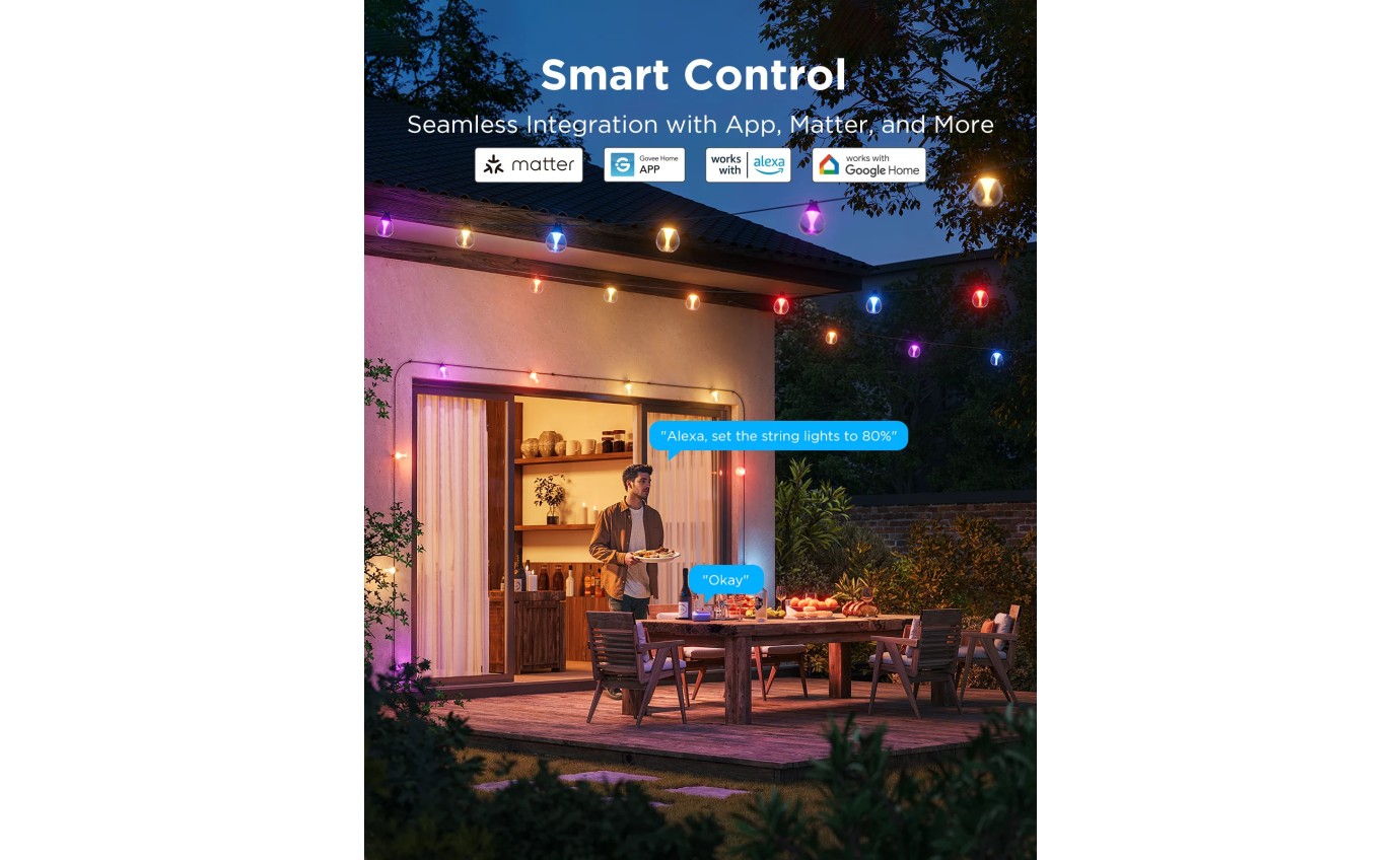 Govee Outdoor String Lights IP67 15m H7025EB1