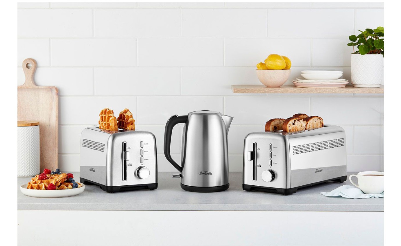 Sunbeam Fresh Start™ 2 Slice Toaster (Stainless Steel) TAM1002SS