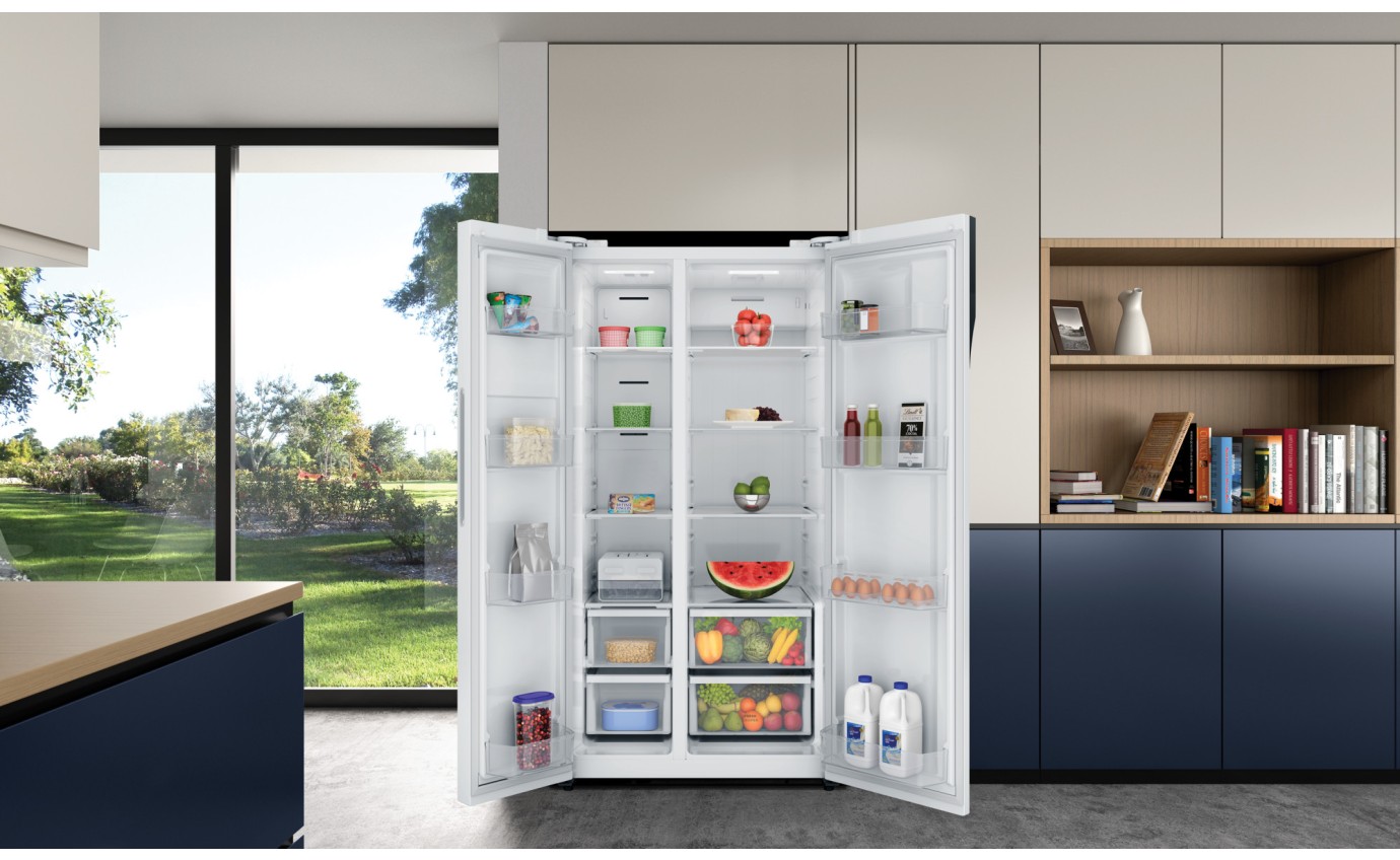 Westinghouse 624L Side By Side Fridge (White) WSE6200WB